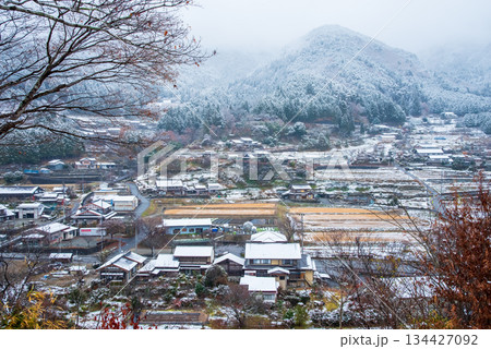 日本で最も美しい村「岐阜県 下呂市 馬瀬」冬景色 134427092