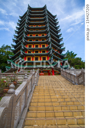Chinese temple pagoda in Kota Kinabalu City, Sabah Malaysia Chinese temple pagoda in Kota Kinabalu City, Sabah Malaysia 134427209
