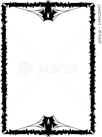 Vintage decorative vector frame in Gothic style - elegant black vector frame on white background, EPS10 Vintage decorative vector frame in Gothic style - elegant black vector frame on white background, EPS10 134428947