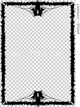 Vintage decorative vector frame in Gothic style - elegant black vector frame on white background, EPS10 Vintage decorative vector frame in Gothic style - elegant black vector frame on white background, EPS10 134428947