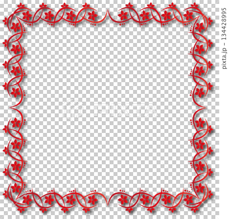 Vintage decorative vector frame in Gothic style - elegant red vector frame on white background, EPS10, middle ages, hallowen Vintage decorative vector frame in Gothic style - elegant red vector frame on white background, EPS10, middle ages, hallowen 134428995