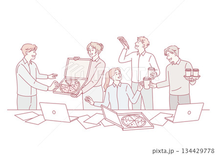 Corporate party and celebrating concept. 134429778