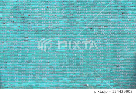 Natural old vintage weathered blue solid brick wall. Abstract copy space background. Natural old vintage weathered blue solid brick wall. Abstract copy space background. 134429902