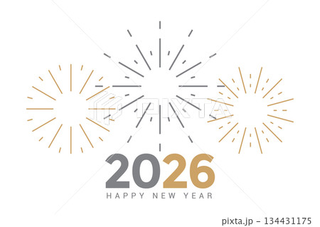 happy new year 2026 firework isolated vector illustration happy new year 2026 firework isolated vector illustration 134431175