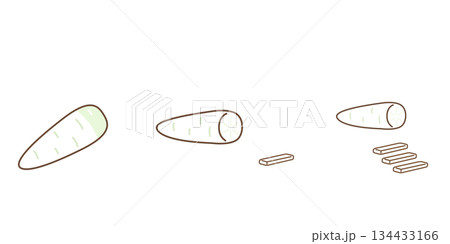 大根　短冊切り 134433166