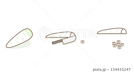 大根　みじん切り 134433247