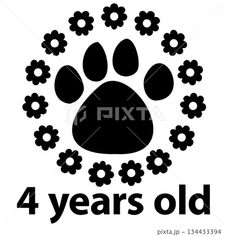 かわいいペット年齢 花 あしあと4 かわいいペット年齢 花 あしあと4 134433394