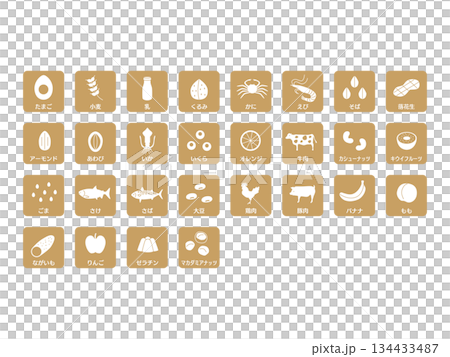 簡單的過敏圖示 134433487