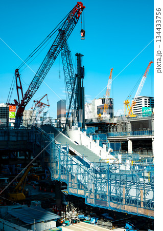 変貌する東京 工事中のJR渋谷駅西口 2025.11末 d-4 ライトカラー 変貌する東京 工事中のJR渋谷駅西口 2025.11末 d-4 ライトカラー 134433756