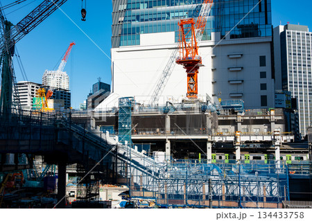 変貌する東京 工事中のJR渋谷駅西口 2025.11末 e-1 変貌する東京 工事中のJR渋谷駅西口 2025.11末 e-1 134433758