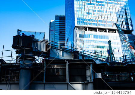 変貌する東京 工事中のJR渋谷駅西口 2025.11末 j-2 高彩度コントラスト 変貌する東京 工事中のJR渋谷駅西口 2025.11末 j-2 高彩度コントラスト 134433784