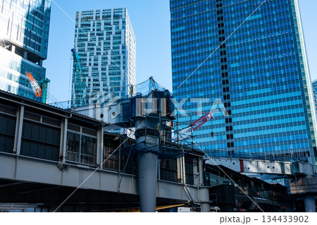 変貌する東京 工事中のJR渋谷駅西口 2025.11末　m-1 134433902