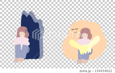 Women who suffer from loneliness and women who are loved even though they don't realize it Women who suffer from loneliness and women who are loved even though they don't realize it 134434022