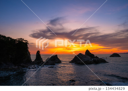 笹川流れ・夕景 134434829