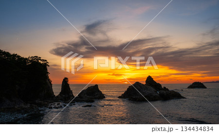 笹川流れ・夕景 134434834