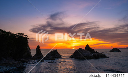 笹川流れ・夕景 134434835