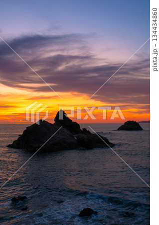 笹川流れ・夕景 134434860