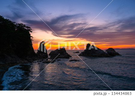 笹川流れ・夕景 134434863
