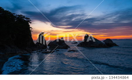 笹川流れ・夕景 134434864