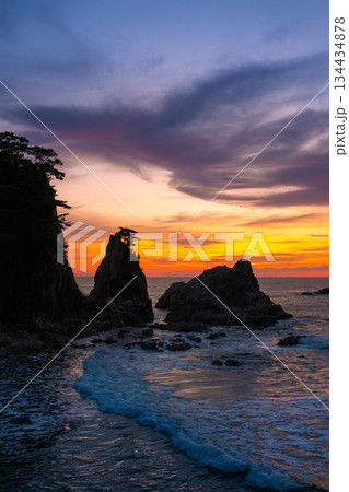 笹川流れ・夕景 134434878