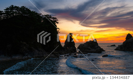 笹川流れ・夕景 笹川流れ・夕景 134434887