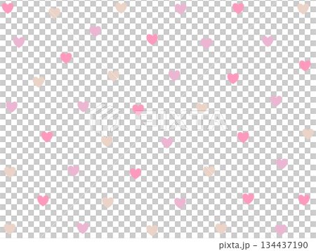 粉紅色愛心圖案情人節背景 | 可愛的粉彩圖案素材 134437190