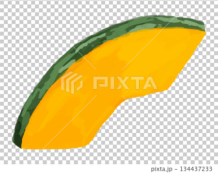 南瓜切片（半片）示意圖 134437233