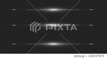 Abstract Light Streaks Collection on Dark Background 134437675