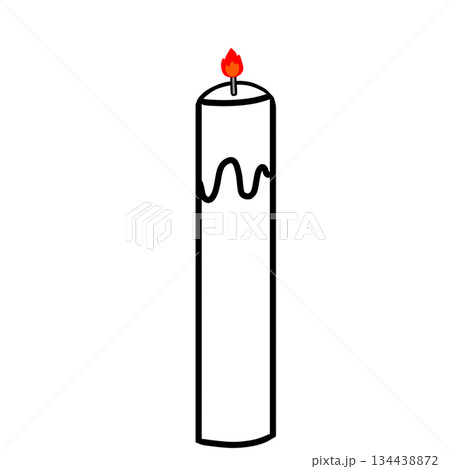 蝋燭　シンプル 134438872