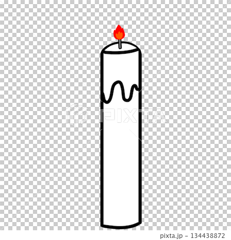 蝋燭　シンプル 134438872