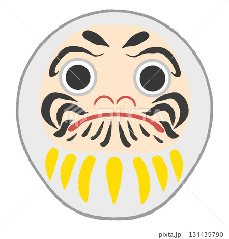 白のだるま 134439790