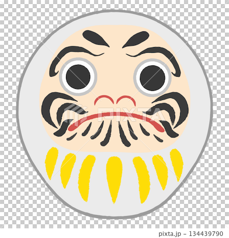 白のだるま 134439790