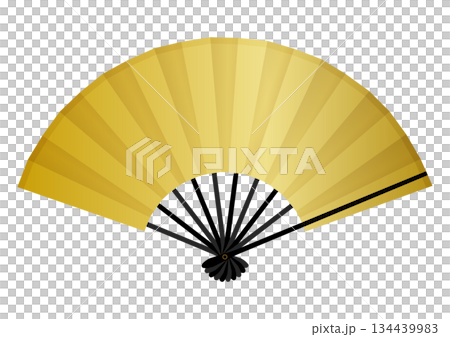 金扇的向量圖 134439983