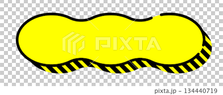 Pop speech bubble single unit, 3D, vector data, flyer, magazine, web, video material, yellow Pop speech bubble single unit, 3D, vector data, flyer, magazine, web, video material, yellow 134440719