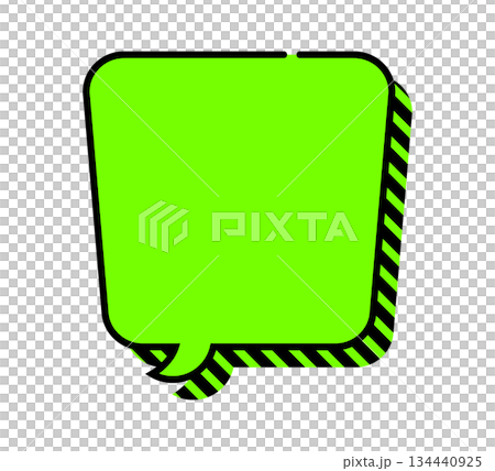 Pop speech bubble single 3D vector data flyer magazine web video material green Pop speech bubble single 3D vector data flyer magazine web video material green 134440925