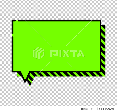 Pop speech bubble single 3D vector data flyer magazine web video material green Pop speech bubble single 3D vector data flyer magazine web video material green 134440926