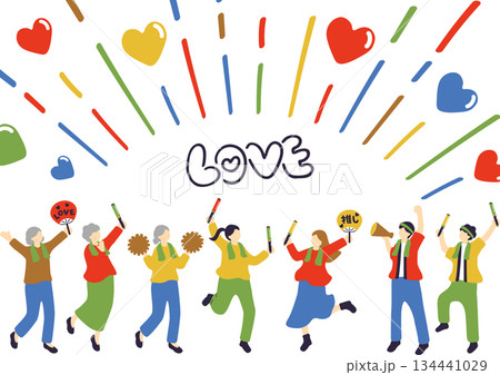 盛り上がる推し活 134441029