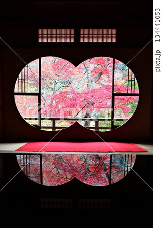 紅葉の名所　日本の自然と空間美　嵐山祐斎亭 134441053