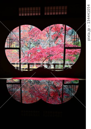 紅葉の名所　日本の自然と空間美　嵐山祐斎亭 134441054