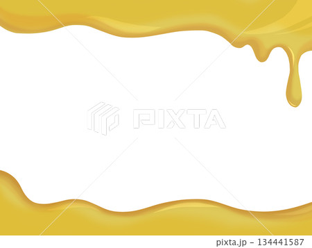 シンプルなハチミツのフレーム 134441587