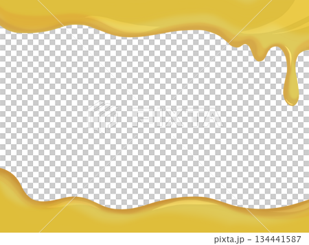シンプルなハチミツのフレーム 134441587