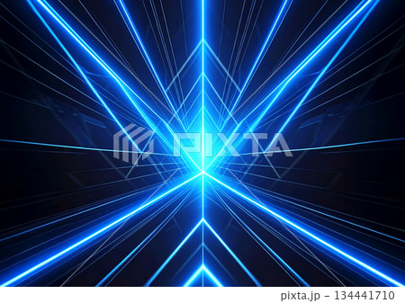 抽象的な青い光線 134441710