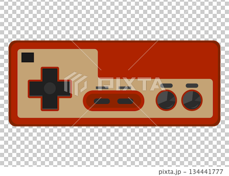 Illustration of a retro game console controller 134441777