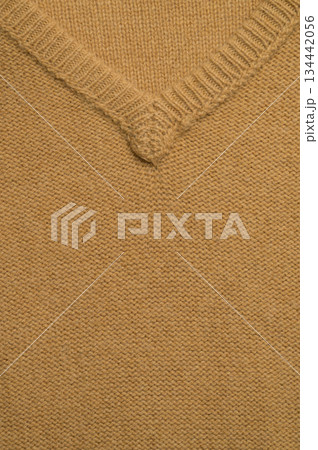 Close-up,High resolution of medium-brown knit or woven texture and background. 134442056