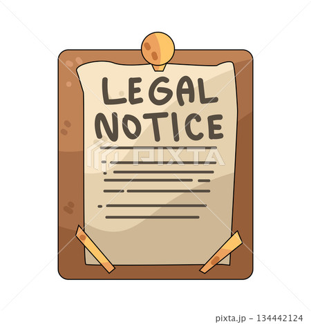 illustration of Legal Notice illustration of Legal Notice 134442124