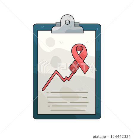 illustration of HIV Medical Chart 134442324