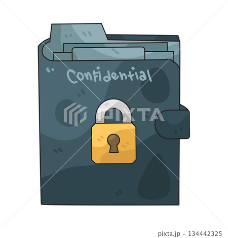 illustration of Confidential Folder illustration of Confidential Folder 134442325