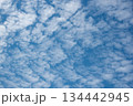 Altocumulus Cloud Pattern in Blue Sky 134442945