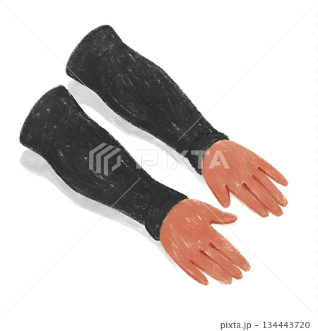 日焼けを防止するための腕のカバー 134443720