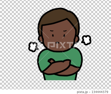 Angry black boy Angry black boy 134444379